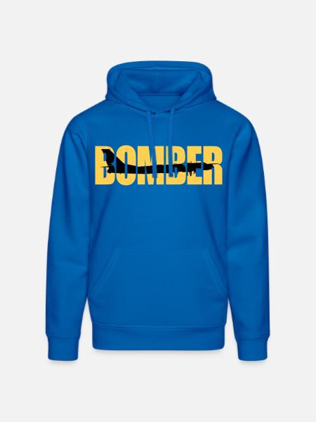 Bomber Tu-95 - Stanley/Stella DRUMMER Unisex Organic Hoodie - royal blue