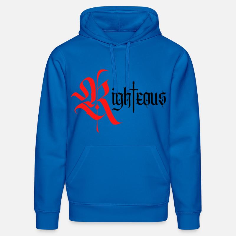 Conception gothique vertueuse avec épée - Sweat à capuche bio DRUMMER Stanley/Stella Unisexe - bleu roi