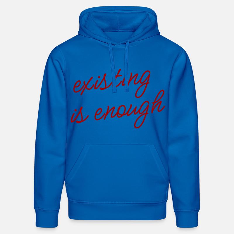 Exister suffit Thème d’ambiance - Sweat à capuche bio DRUMMER Stanley/Stella Unisexe - bleu roi