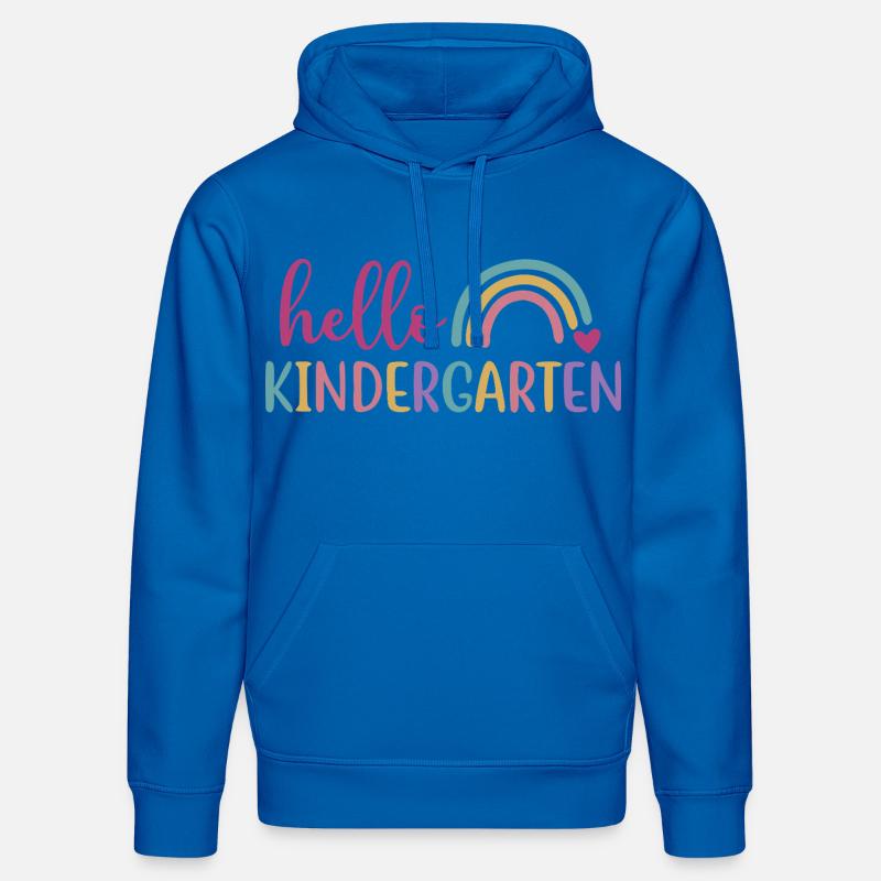Coucou la Maternelle - Design Rentrée - Sweat à capuche bio DRUMMER Stanley/Stella Unisexe - bleu roi