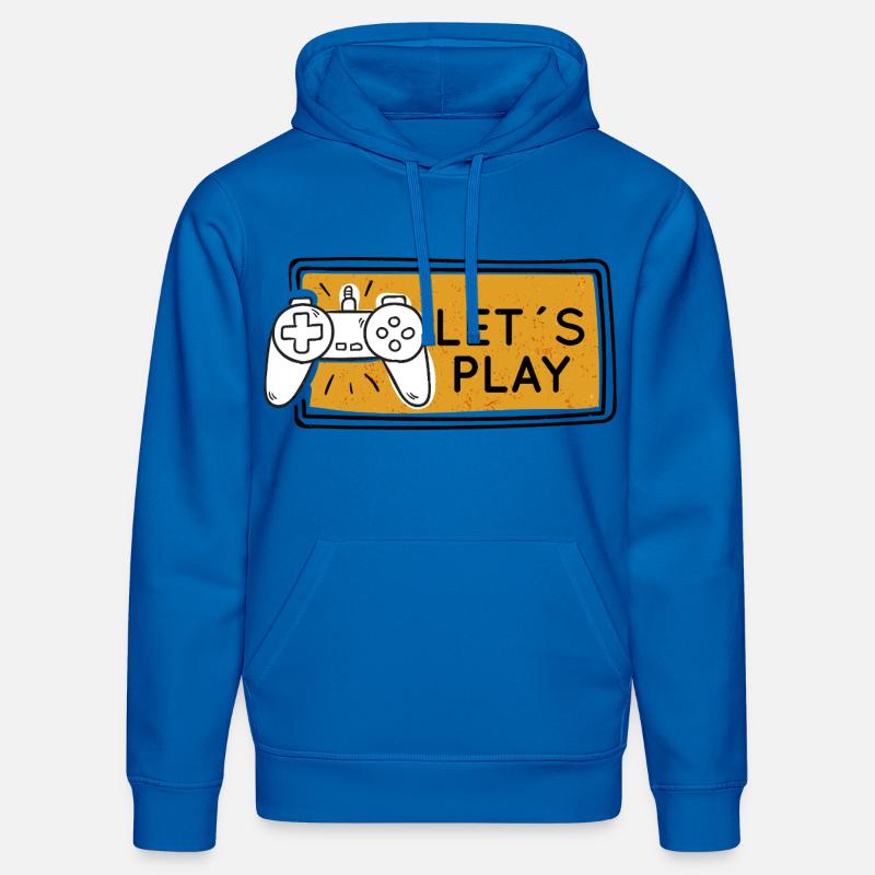 Jouons à Gaming Controller Graphic - Sweat à capuche bio DRUMMER Stanley/Stella Unisexe - bleu roi