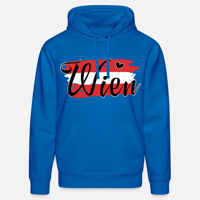 Drapeau Autriche Vienne - Sweat à capuche bio DRUMMER Stanley/Stella Unisexe - bleu roi