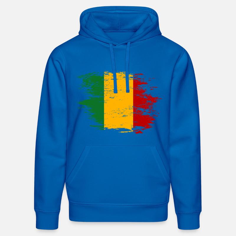 Drapeau du Mali utilisé - Sweat à capuche bio DRUMMER Stanley/Stella Unisexe - bleu roi