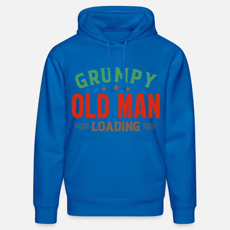 Grumpy Old Man Loading Shirt - Sweat à capuche bio DRUMMER Stanley/Stella Unisexe - bleu roi