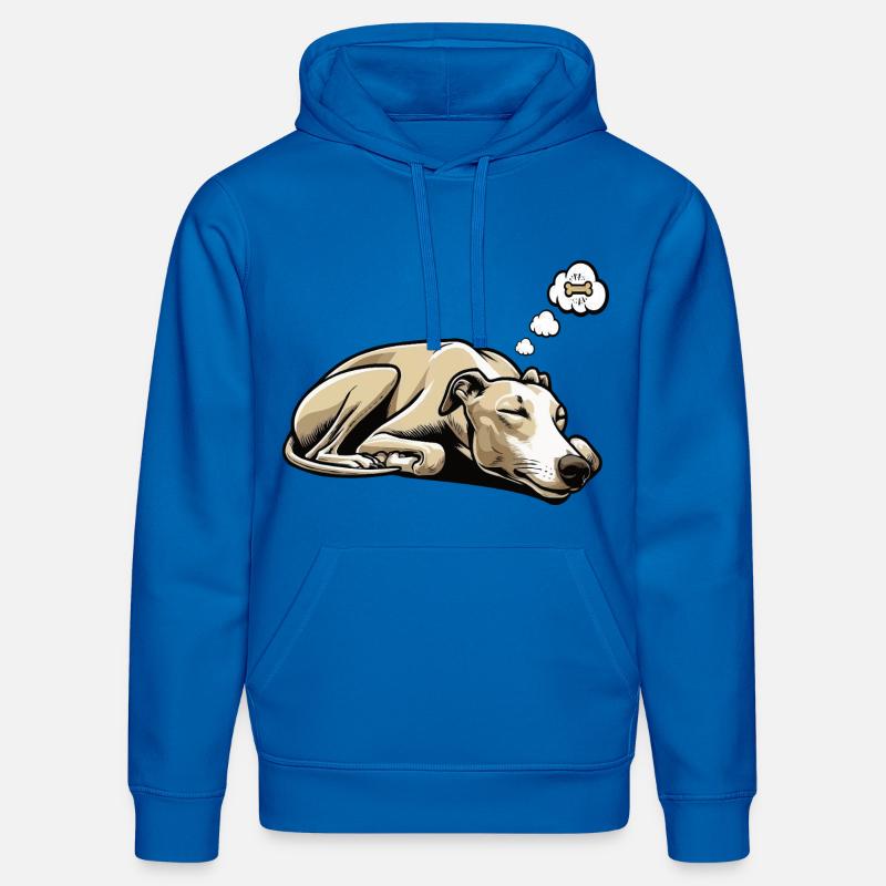 Whippet Greyhound Whippets Propriétaire de lévrier - Sweat à capuche bio DRUMMER Stanley/Stella Unisexe - bleu roi