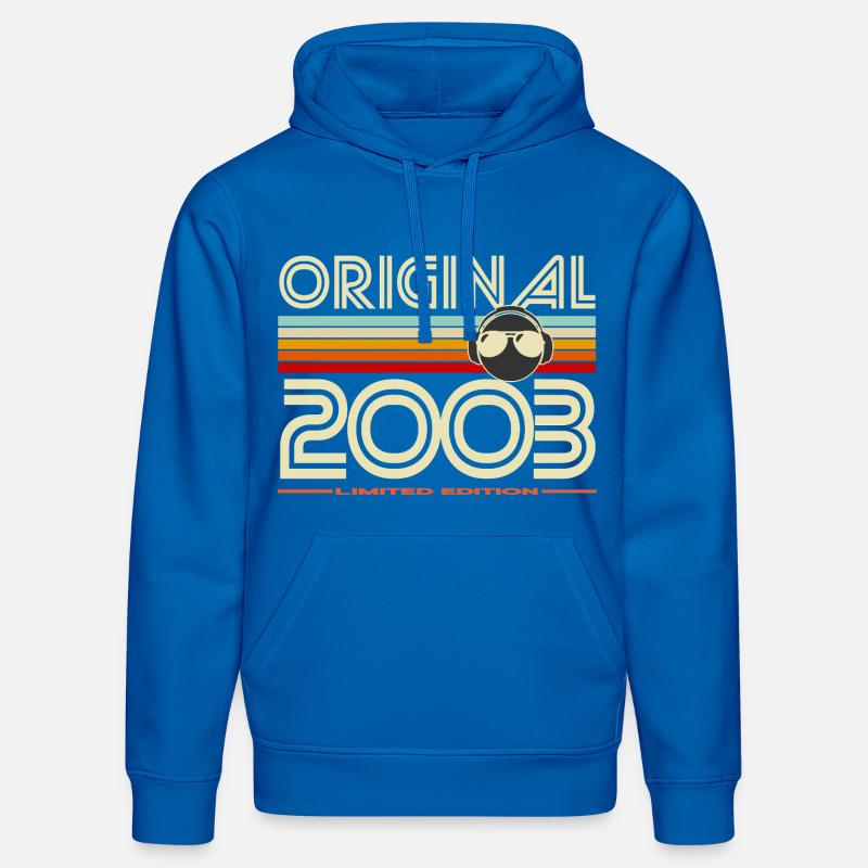 Original 2003 édition rétro - Sweat à capuche bio DRUMMER Stanley/Stella Unisexe - bleu roi