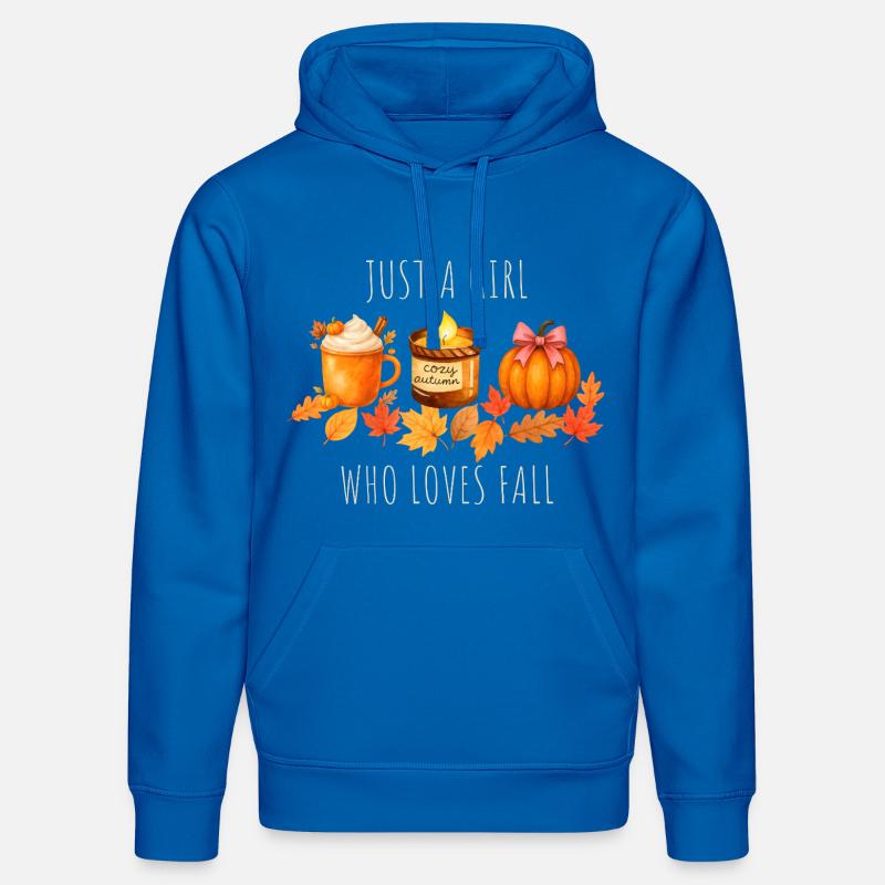 Nur ein Mädchen das Herbst liebt - Stanley/Stella Unisex Bio-Hoodie DRUMMER  - Königsblau