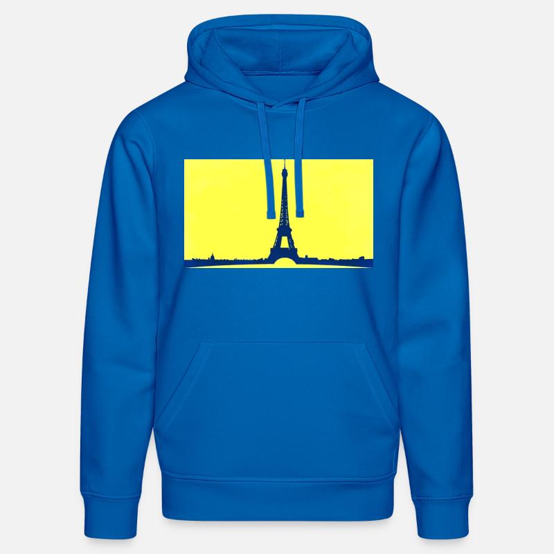 Tour Eiffel dans abstrait - Sweat à capuche bio DRUMMER Stanley/Stella Unisexe - bleu roi