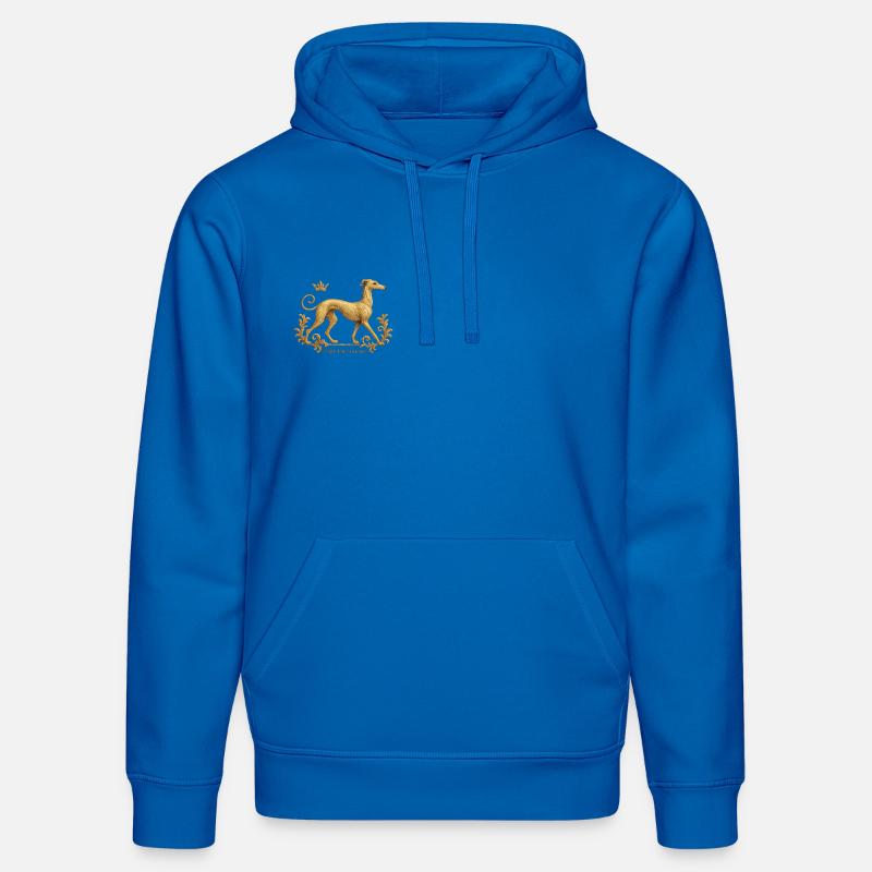 Libérez le Galgo - Broderie n°01 - Sweat à capuche bio DRUMMER Stanley/Stella Unisexe - bleu roi