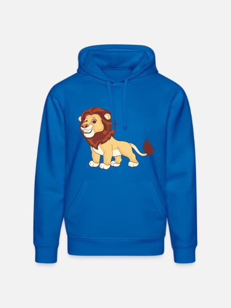 A magnificent lion - Stanley/Stella DRUMMER Unisex Organic Hoodie - royal blue