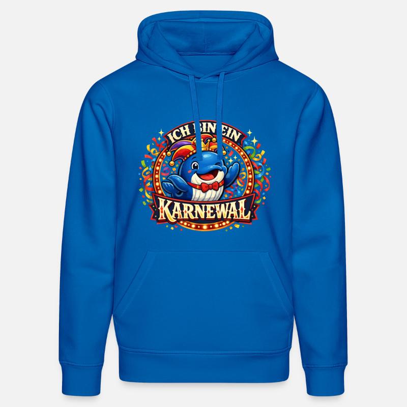Cadeau drôle du Carnaval 2026 - Sweat à capuche bio DRUMMER Stanley/Stella Unisexe - bleu roi
