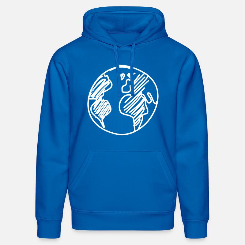 globe - Sweat à capuche bio DRUMMER Stanley/Stella Unisexe - bleu roi