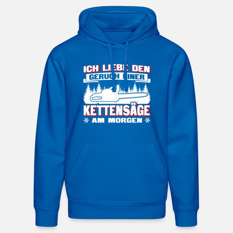 Tronçonneuse à odeur - Sweat à capuche bio DRUMMER Stanley/Stella Unisexe - bleu roi