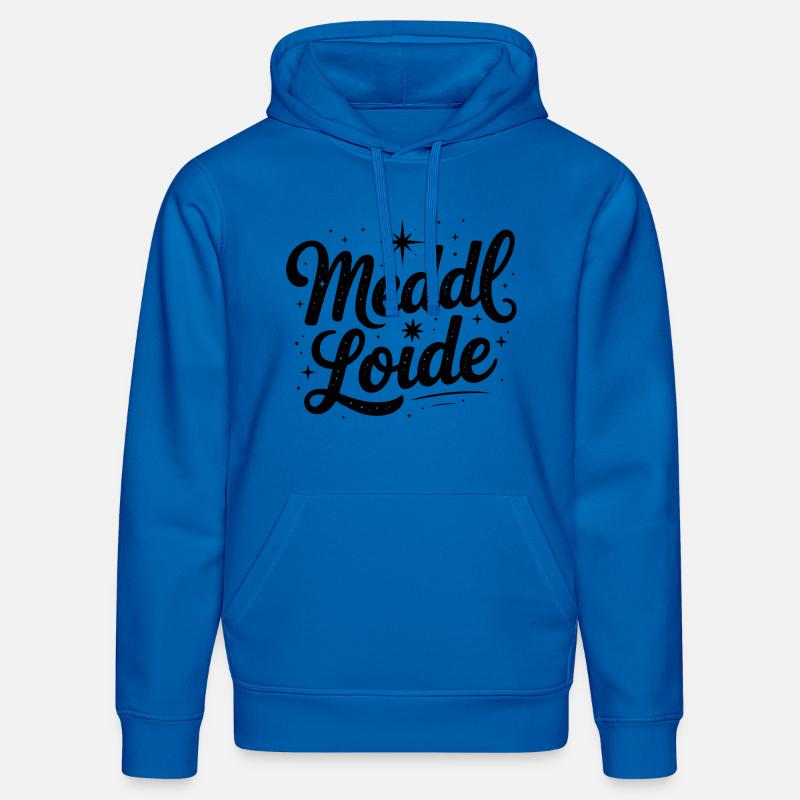 Meddl Loide - Mèmes Allemands - Sweat à capuche bio DRUMMER Stanley/Stella Unisexe - bleu roi