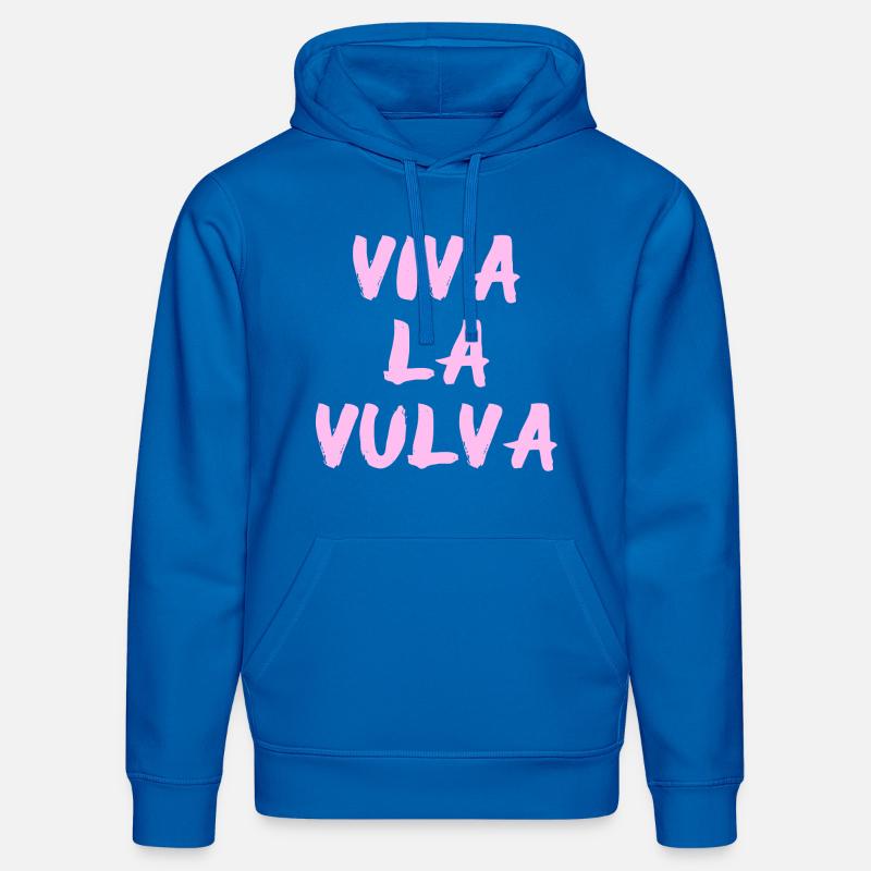Viva la vulve! - Sweat à capuche bio DRUMMER Stanley/Stella Unisexe - bleu roi