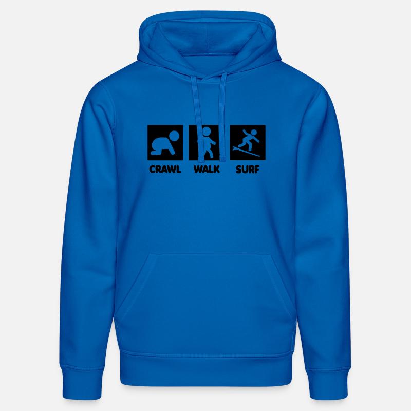 surf bébé - Sweat à capuche bio DRUMMER Stanley/Stella Unisexe - bleu roi