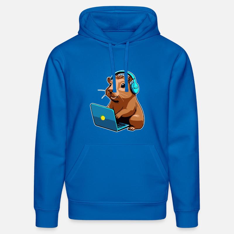 Capybara Programmierer Coder Computer - Stanley/Stella Unisex Bio-Hoodie DRUMMER  - Königsblau