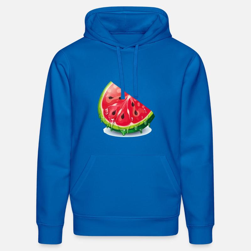 Tranche de pastèque - Sweat à capuche bio DRUMMER Stanley/Stella Unisexe - bleu roi