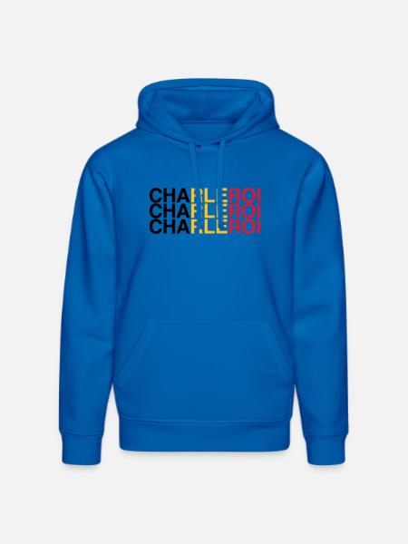 CHARLEROI Belgium Belgium Flag - Stanley/Stella DRUMMER Unisex Organic Hoodie - royal blue