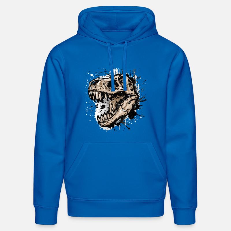 Trex / T-Rex Dinosaurier  - Stanley/Stella Unisex Bio-Hoodie DRUMMER  - Königsblau