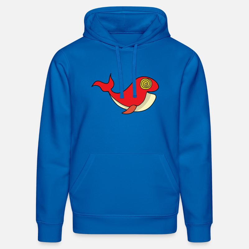 Wal mit hypnotisierendem Blick - Stanley/Stella Unisex Bio-Hoodie DRUMMER  - Königsblau
