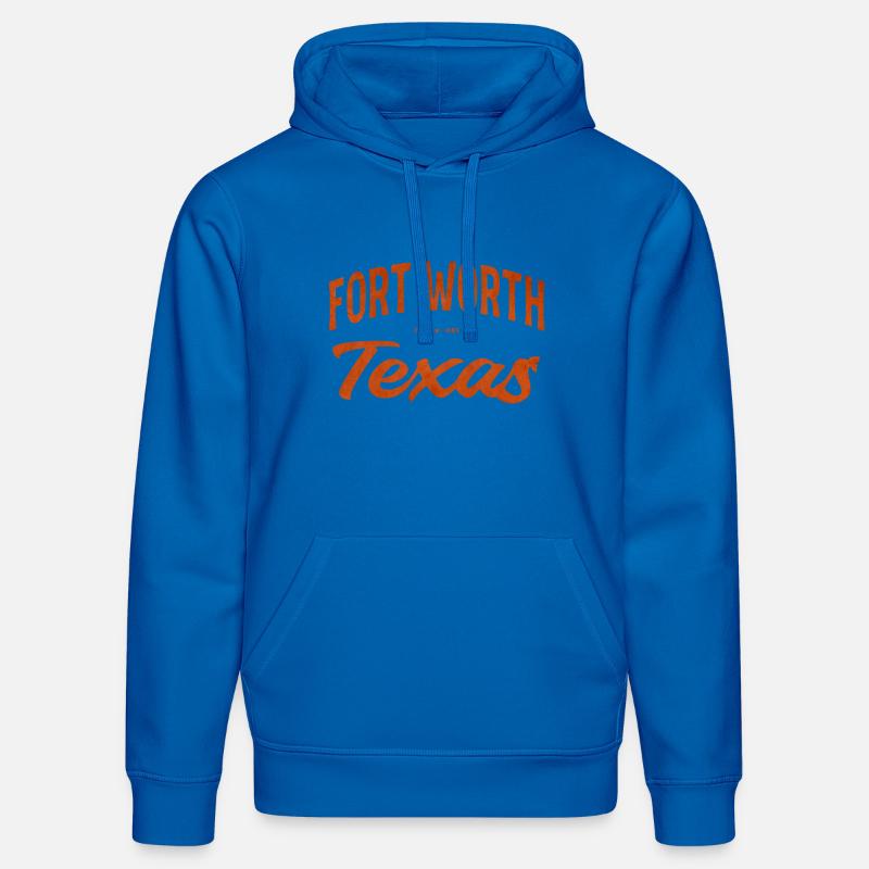 Fort Worth Texas Script - Stanley/Stella Unisex Bio-Hoodie DRUMMER  - Königsblau