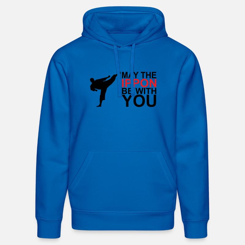 Que l’Ippon soit avec vous - Sweat à capuche bio DRUMMER Stanley/Stella Unisexe - bleu roi