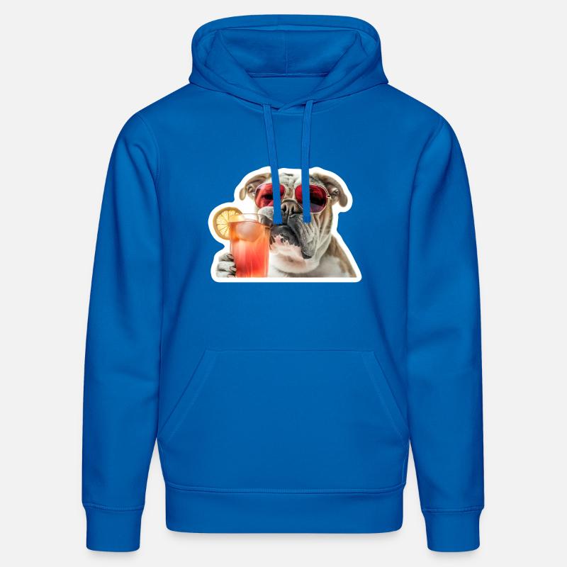 bully drinking cocktail - Stanley/Stella DRUMMER Unisex Organic Hoodie - royal blue