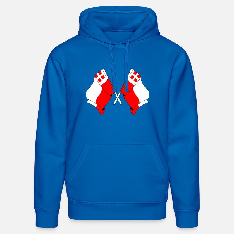 Deux drapeaux de la province d'Utrecht - Sweat à capuche bio DRUMMER Stanley/Stella Unisexe - bleu roi