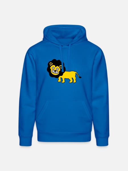 Löwe als Kinder Design - Stanley/Stella Unisex Bio-Hoodie DRUMMER - Königsblau