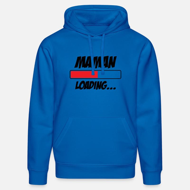 Mama lädt... Bitte warten - Werdende Mutter - Stanley/Stella Unisex Bio-Hoodie DRUMMER  - Königsblau