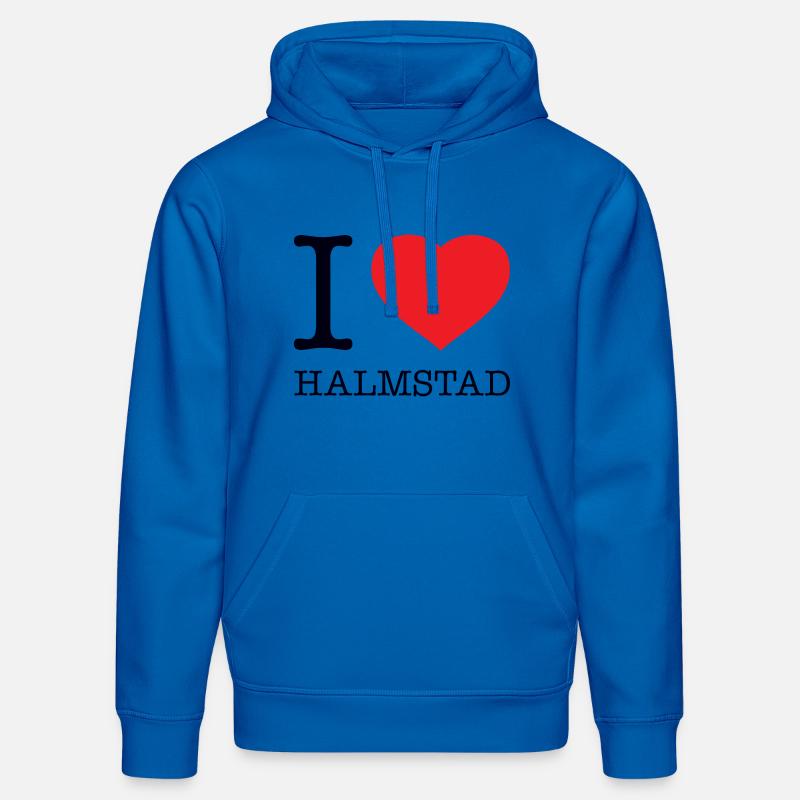 J’ADORE HALMSTAD - Sweat à capuche bio DRUMMER Stanley/Stella Unisexe - bleu roi