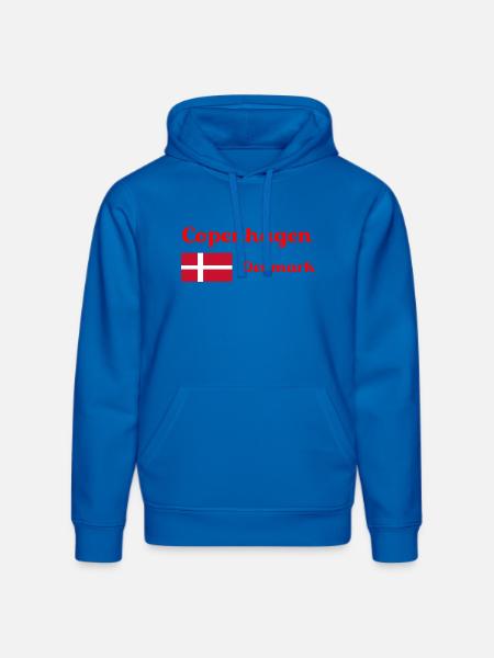 Copenhagen Denmark - Stylish prints - Stanley/Stella DRUMMER Unisex Organic Hoodie - royal blue