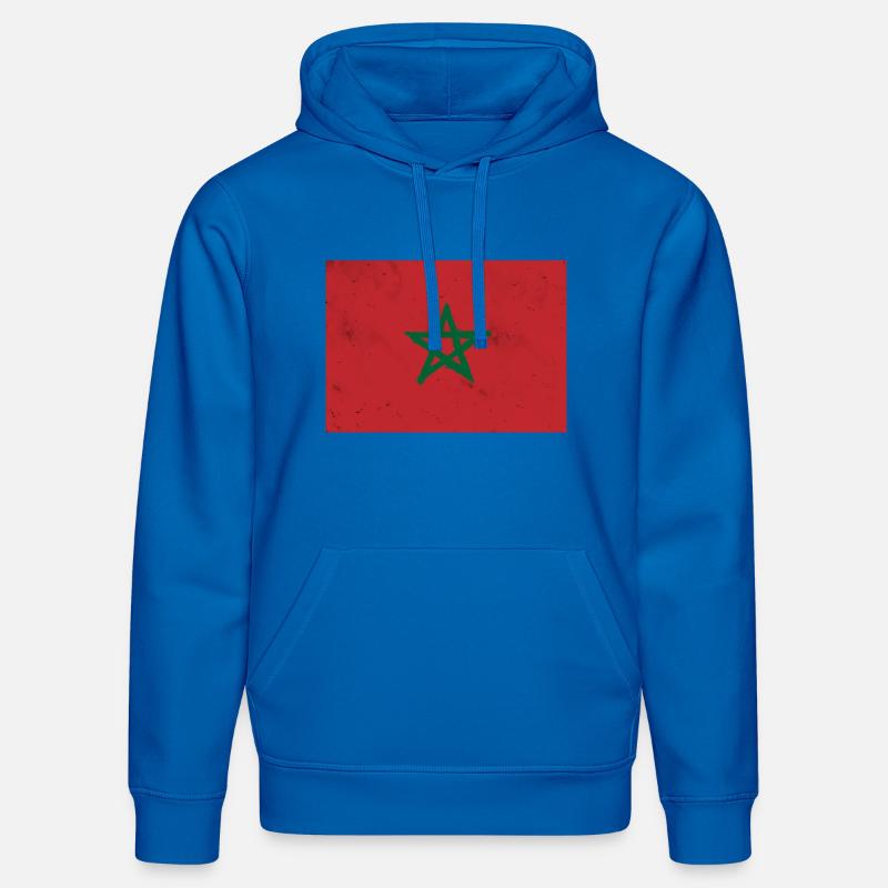 Drapeau du Maroc - Sweat à capuche bio DRUMMER Stanley/Stella Unisexe - bleu roi