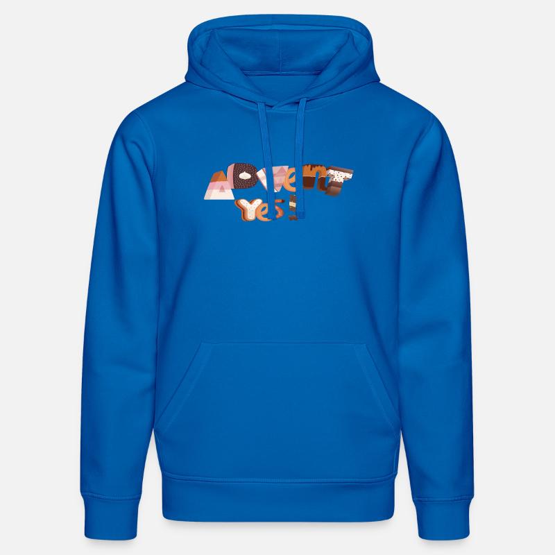Lettres de l’Avent en sucre - Sweat à capuche bio DRUMMER Stanley/Stella Unisexe - bleu roi