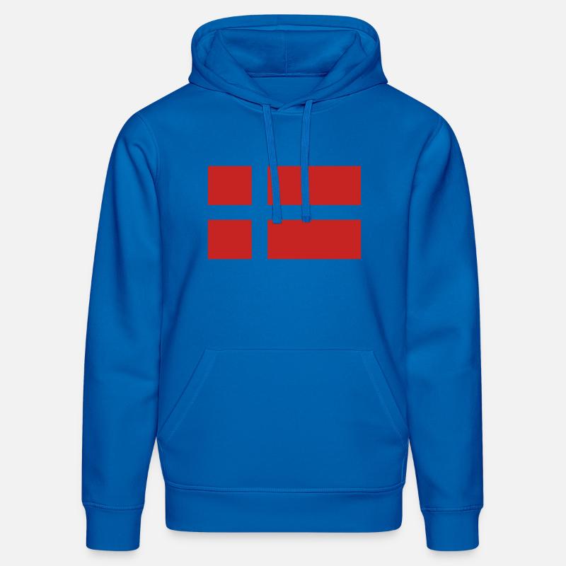 Drapeau du Danemark - Sweat à capuche bio DRUMMER Stanley/Stella Unisexe - bleu roi