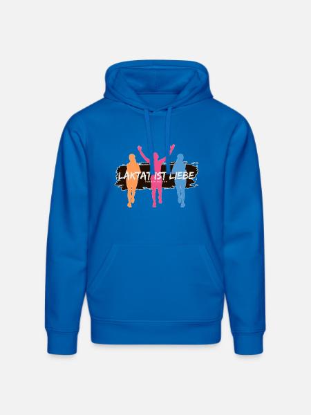 Lactate, c’est l’amour – Édition Runner - Sweat à capuche bio DRUMMER Stanley/Stella Unisexe - bleu roi
