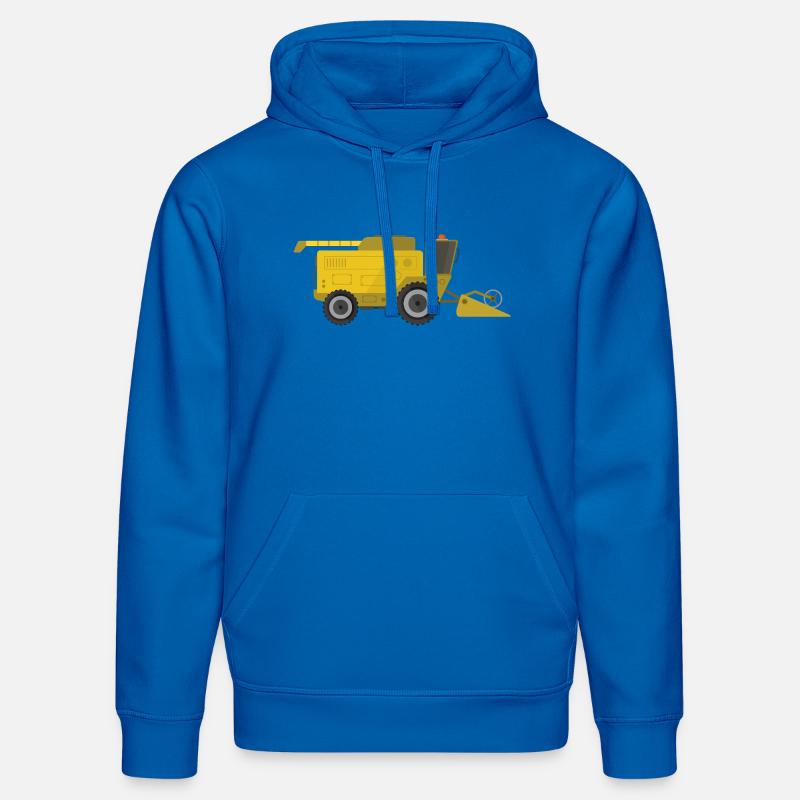 Moissonneuse-batteuse - Sweat à capuche bio DRUMMER Stanley/Stella Unisexe - bleu roi