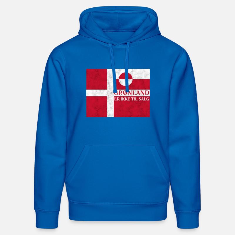Grønland Ikke Til Salg - Sweat à capuche bio DRUMMER Stanley/Stella Unisexe - bleu roi