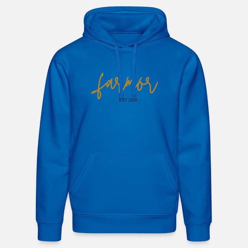 Farmor Est 2026 - Sweat à capuche bio DRUMMER Stanley/Stella Unisexe - bleu roi