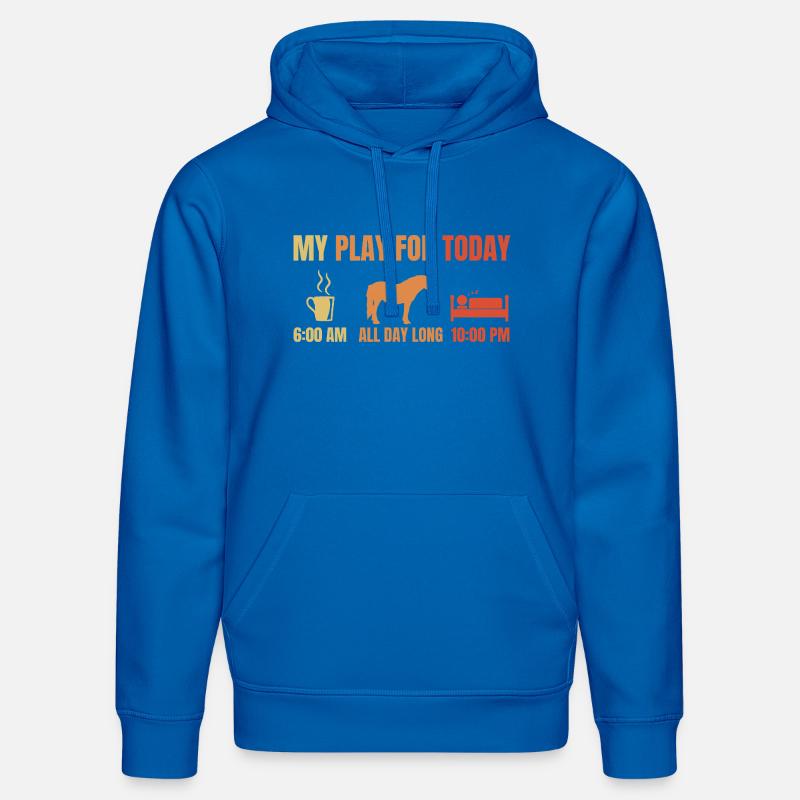 Chevaux de café endormis - Sweat à capuche bio DRUMMER Stanley/Stella Unisexe - bleu roi