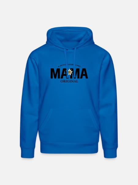 Bayerisches Original - Mama - Stanley/Stella Unisex Bio-Hoodie DRUMMER  - Königsblau