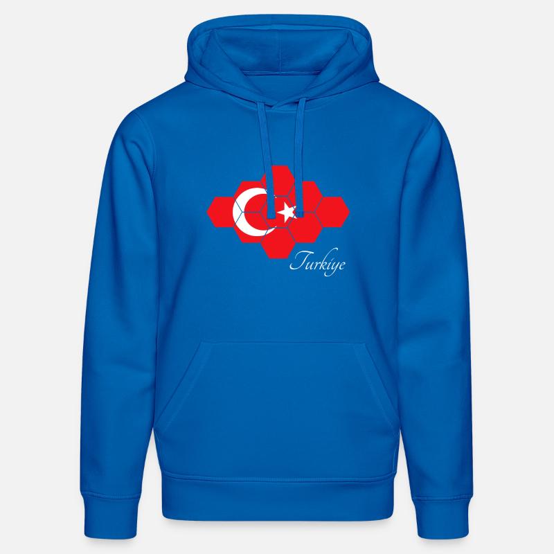 Art hexagonal du drapeau turc - Sweat à capuche bio DRUMMER Stanley/Stella Unisexe - bleu roi