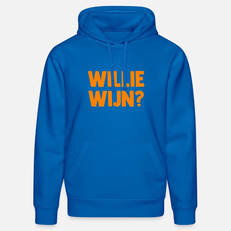 Willie Wijn ? - Pays-Bas Pays-Bas - Sweat à capuche bio DRUMMER Stanley/Stella Unisexe - bleu roi