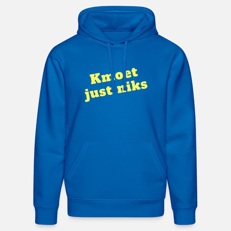 Kmoet just nothing, Dialecte anversois Chemises - Sweat à capuche bio DRUMMER Stanley/Stella Unisexe - bleu roi