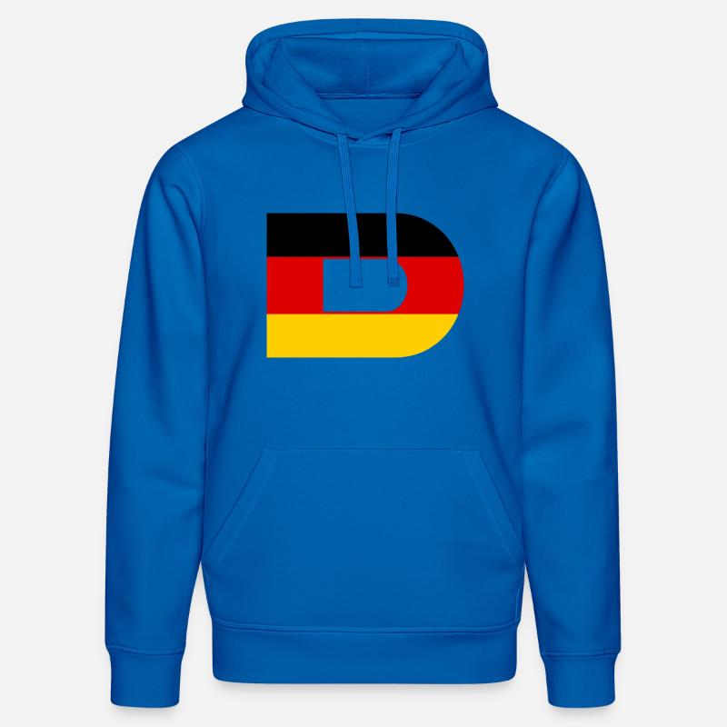 D - Style du drapeau allemand - Sweat à capuche bio DRUMMER Stanley/Stella Unisexe - bleu roi
