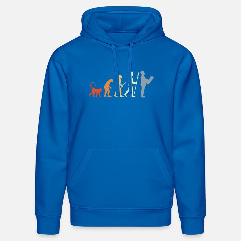 Évolution de l’architecte - Sweat à capuche bio DRUMMER Stanley/Stella Unisexe - bleu roi