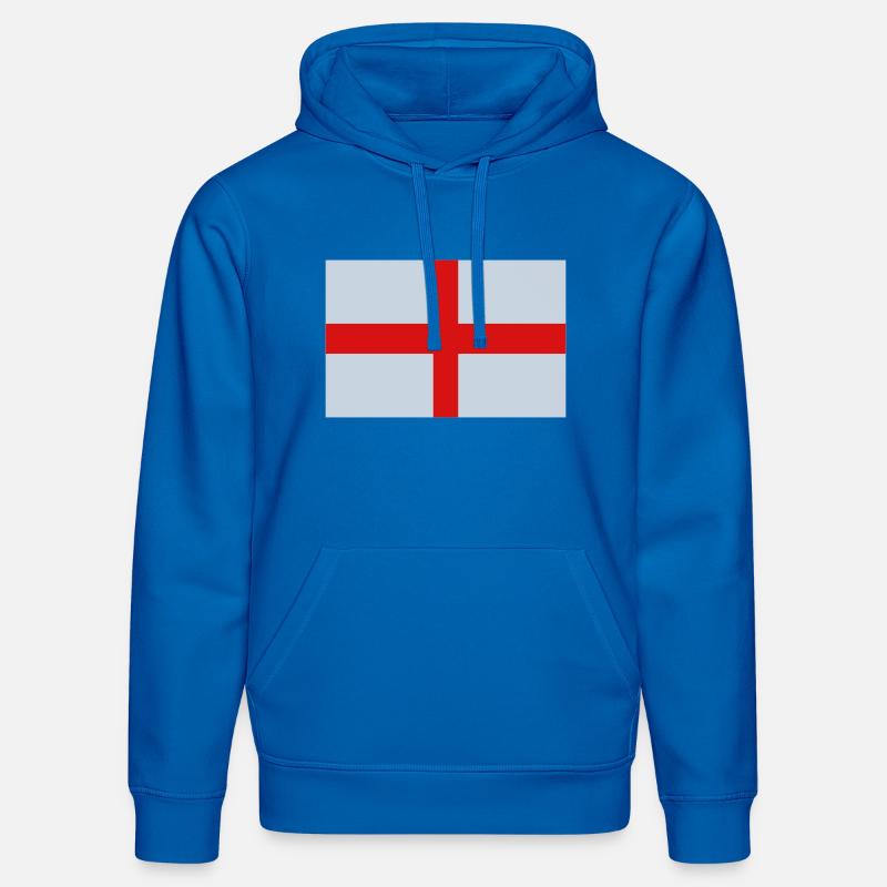 Drapeau anglais - Sweat à capuche bio DRUMMER Stanley/Stella Unisexe - bleu roi