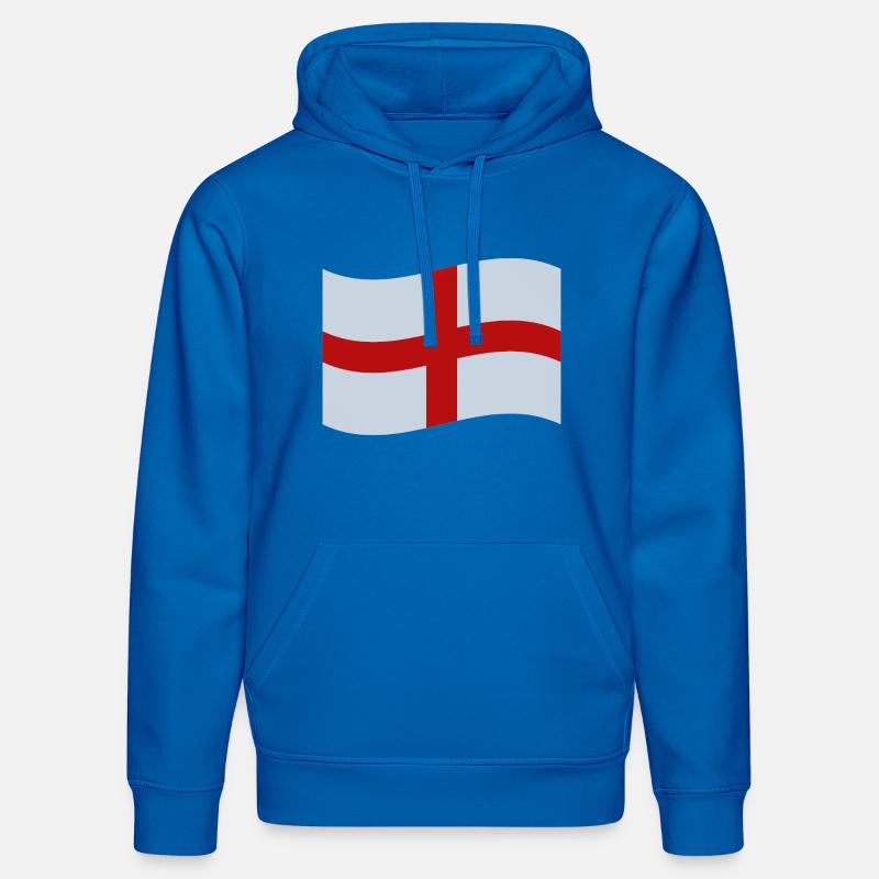 Drapeau anglais - Sweat à capuche bio DRUMMER Stanley/Stella Unisexe - bleu roi