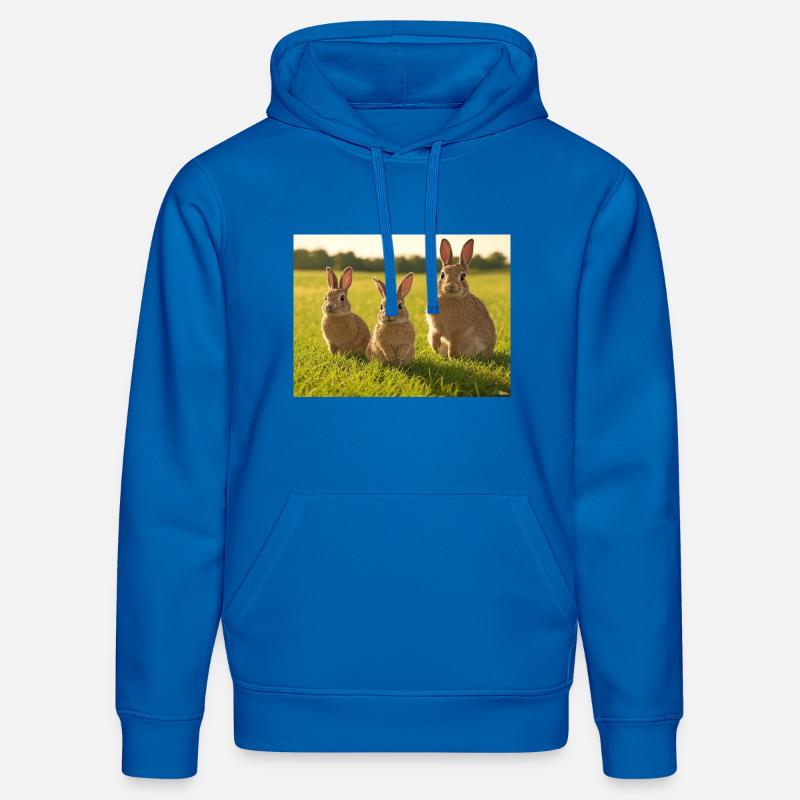 Trio du Printemps - Sweat à capuche bio DRUMMER Stanley/Stella Unisexe - bleu roi